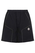 Moncler Logo Patch Stitch Detailed Shorts