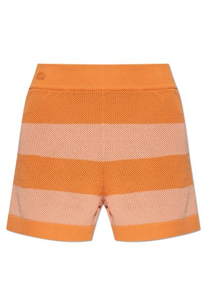 Lacoste Striped Mesh Knit Shorts