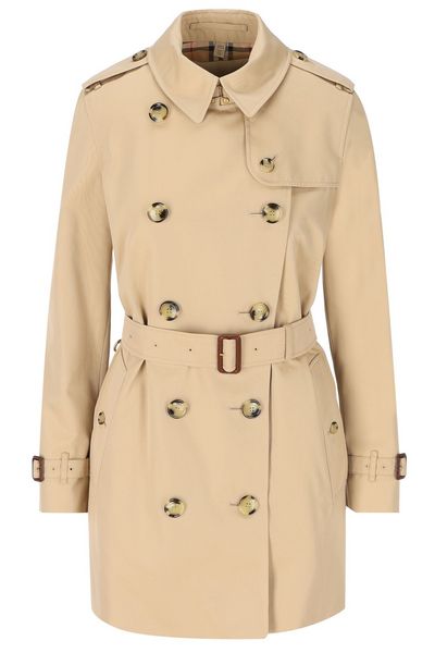 Burberry Double Breasted Belted Coat