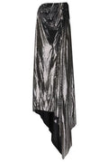 Balenciaga Metallic-Effect Asymmetric Gown