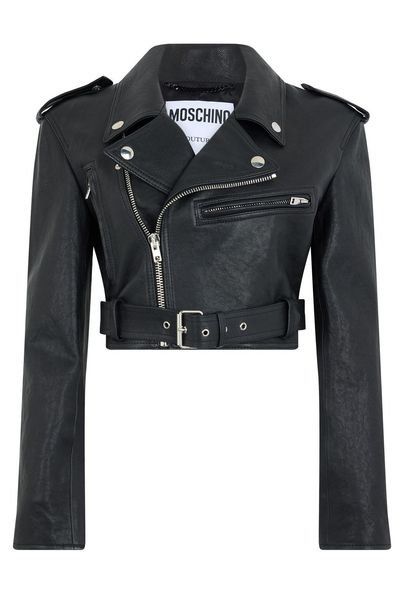 Moschino Cropped Biker Jacket