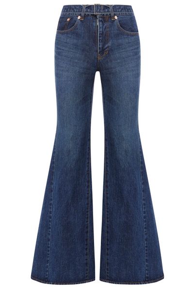 Sacai Low-Rise Flared Jeans