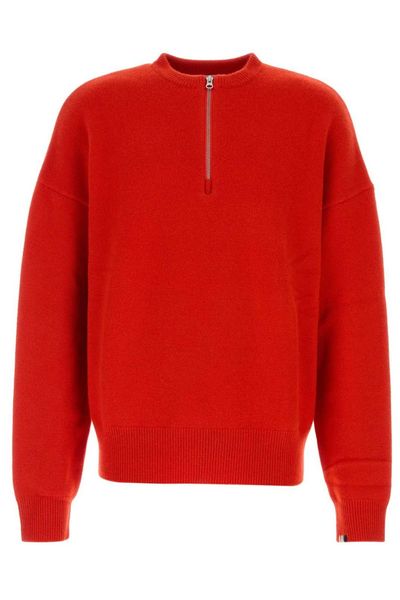 Extreme Cashmere Like Oversized Zip Knitted Sweater