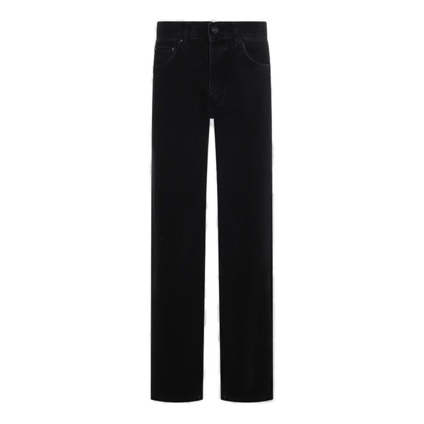 Anine Bing Logo-Patch Wide-Leg Denim Jeans
