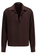 Tom Ford Long Sleeve Deep V-Neck Top