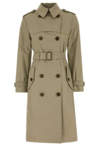 Burberry Long Tropical Gabardine Foxfield Trench Coat