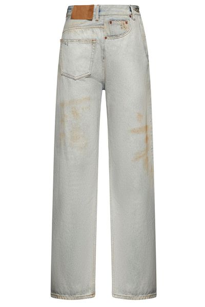 MM6 Maison Margiela Twist Distressed Wide Leg Jeans