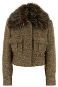 Zimmermann Valiant Faux Fur Collar Jacket