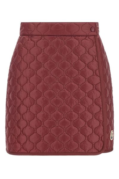 Moncler High Waisted Quilted Mini Skirt