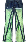 Off-White Shredded Panel Jeans