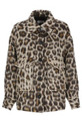Alberto Biani All-Over Animal-Print Coat