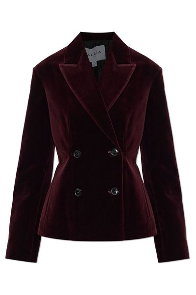 Alaïa Double-Breasted Velvet Jacket