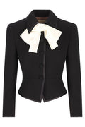 Valentino Bow Detailed Button-Up Jacket