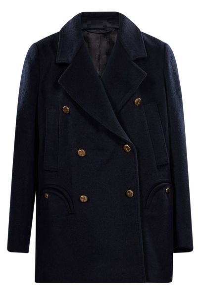 Blazé Milano Joyme Double-Breasted Long Sleeved Peacoat