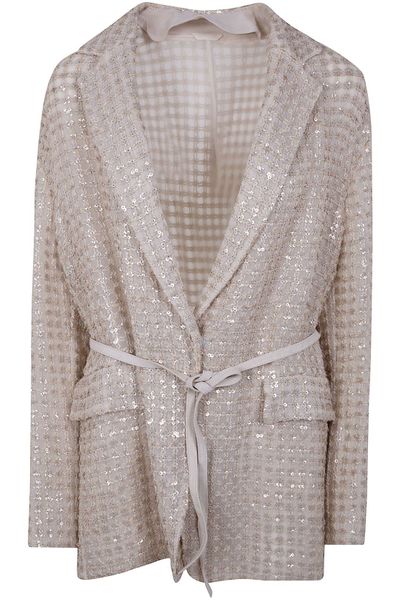 Brunello Cucinelli Dazzling Net Embroidery Blazer