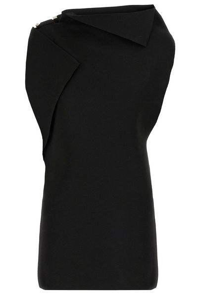 Jacquemus La Mini Robe Trapeze Cowl Neck Mini Dress