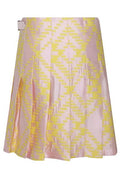 Burberry Checked Pleated Mini Skirt
