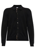 Burberry Check-Trim Buttoned Cardigan