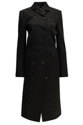 Khaite Rolon Draped Double-Breasted Coat