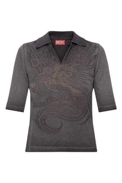 Diesel T Bea Graphic Polo Top