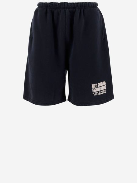 Willy Chavarria Logo Print Sweat Shorts