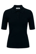 Jil Sander Short-Sleeved Knitted Polo Shirt