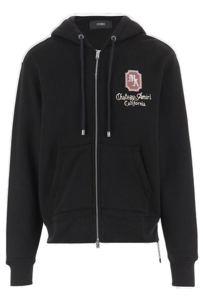 Amiri Logo-Printed Zipped Hoodie