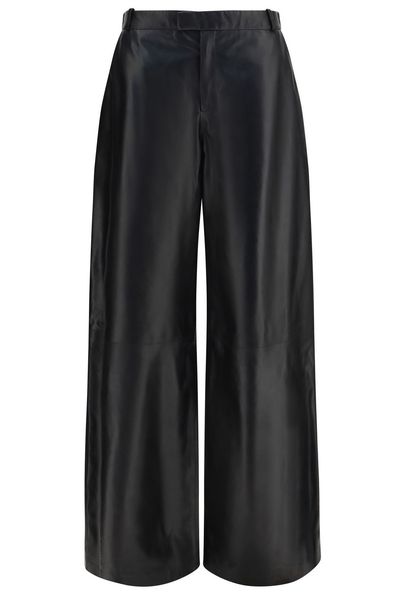 Arma Wide-Leg Leather Pants