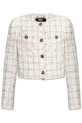 Versace Button-Up Tweed Jacket