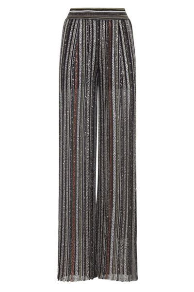 Missoni Herringbone Stripe Knit Long Pants