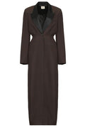 Khaite Bellow Single-Breasted Long Coat