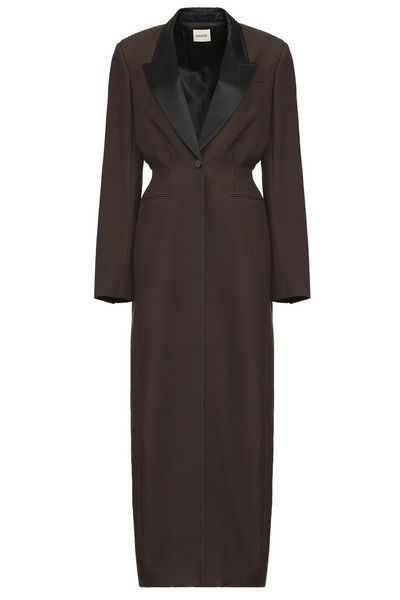 Khaite Bellow Single-Breasted Long Coat