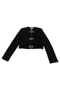 Versace Crewneck Buckle-Fastened Jacket