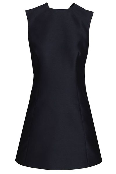Balenciaga Back Button A-Line Mini Dress