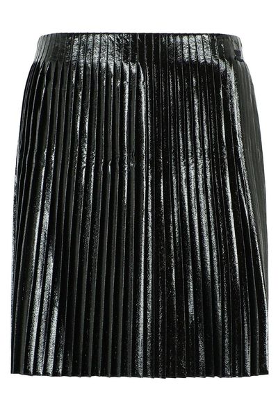 Courrèges Pleated Vinyl Skirt