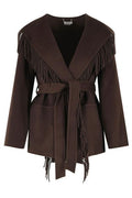 Simkhai Fringed Belted Jacket