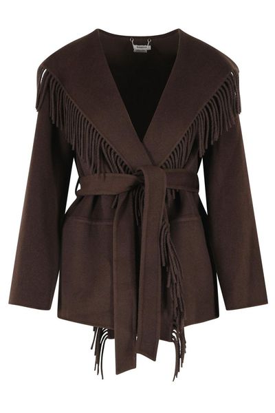 Simkhai Fringed Belted Jacket