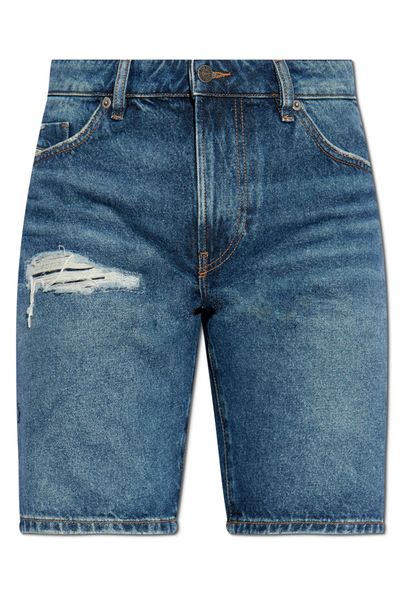 Diesel D-Fin Distressed Denim Shorts