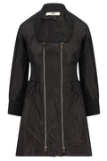 Fendi Double-Zipped Square-Neck Mini Dress
