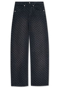 Misbhv Monogram Jacquard Loose-Fit Jeans