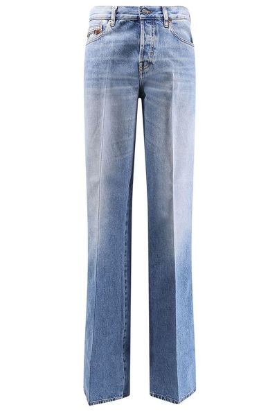 Gucci Flared Bleached Denim Jeans