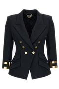 Elisabetta Franchi Double-Breasted V-Neck Jacket