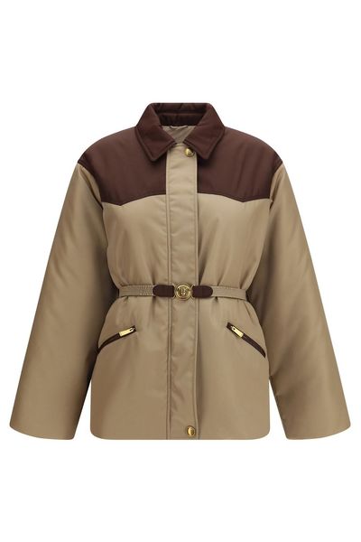 Versace Long-Sleeved Belted Jacket