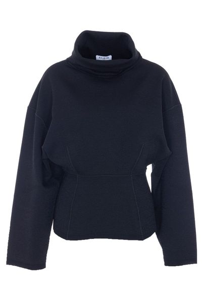Alaïa Roll-Neck Drop Shoulder Jumper