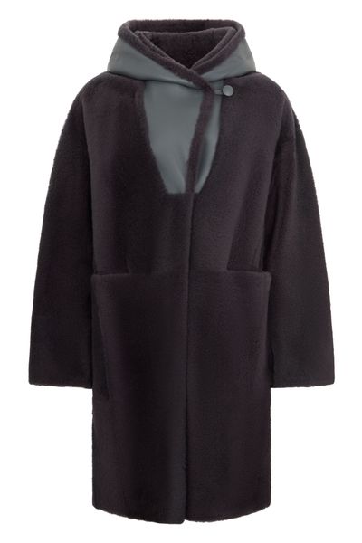 Peserico Hooded Long Coat