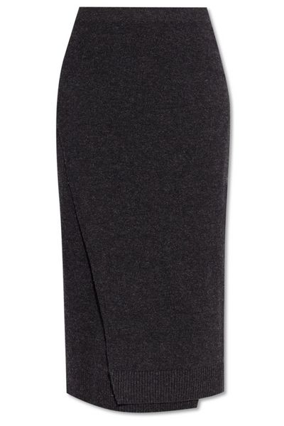 Balenciaga Slit Detailed Knit Skirt