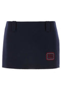Miu Miu Logo-Detailed Mini Skirt