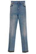 Valentino Logo Patch Boyfriend Jeans