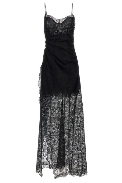 Ermanno Scervino Majolica Draped Lace Dress