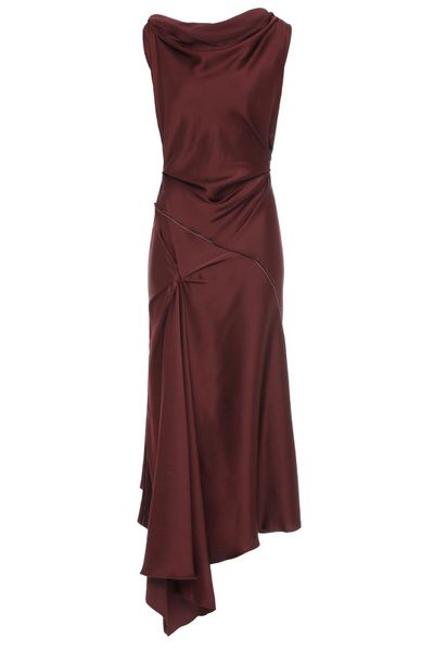 Victoria Beckham Asymmetrical Midi Dress
